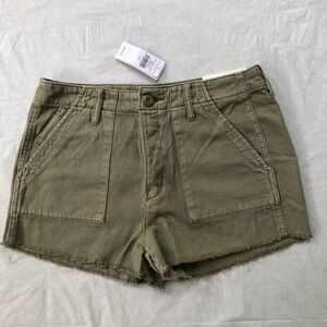 NWT American Eagle Outfitters Green Cargo Shorts with Relaxed Fit Size 6
